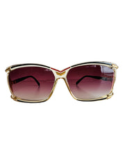 Model 179 Black Gold Red Sunglasses