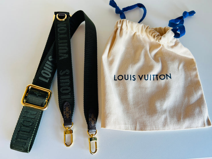 2022 Louis Vuitton "Felicie Strap & Go" Khaki Green Bandouliere Strap