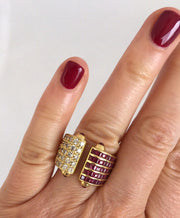 18kt Gold Ruby Diamond Ring