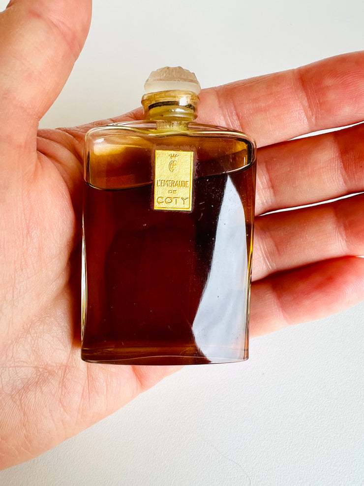 1920's Lalique Coty Voyage Perfume Set & Red Leather Case