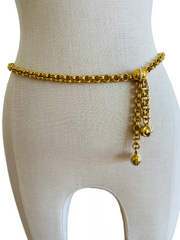 Heavy Gold Chain Tassel Necklace Belt