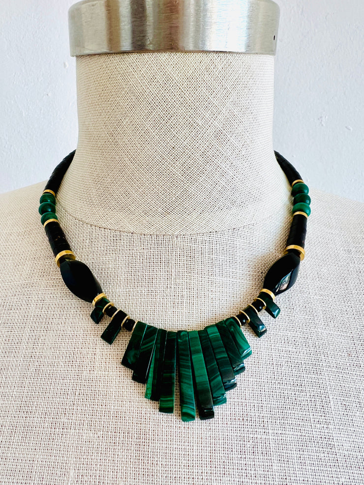 Malachite & Onyx Necklace