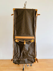 Monogram Fold Over Garment Luggage Travel Bag