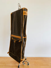 Monogram Fold Over Garment Luggage Travel Bag