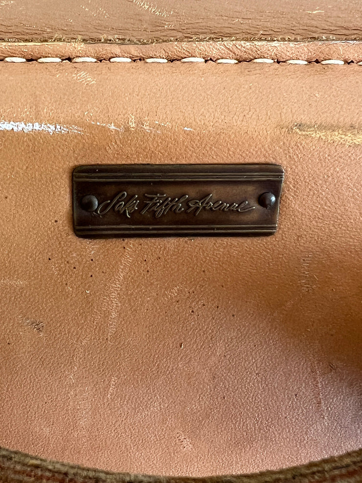 Monogram Fold Over Garment Luggage Travel Bag
