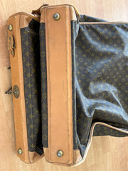 Monogram Fold Over Garment Luggage Travel Bag