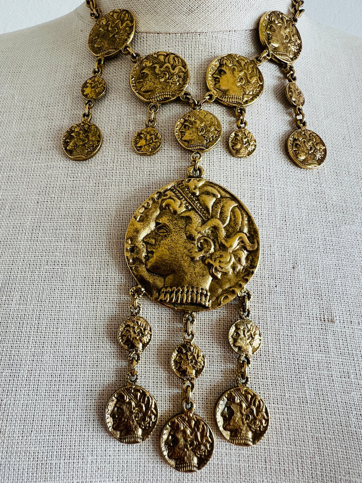 Greco Roman Style Coin Necklace
