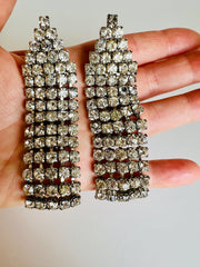 Long Rhinestone Earrings