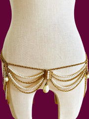Napier Layered Shoulder Necklace& Bikini Belt