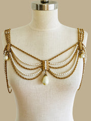 Napier Layered Shoulder Necklace& Bikini Belt