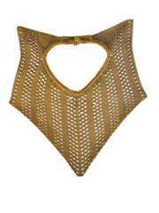 Chainmail Gold Mesh Bib Shoulder Necklace