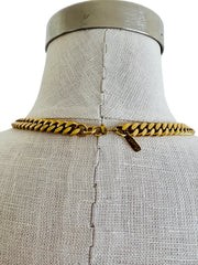 Thick Gold Curb Chain Necklace