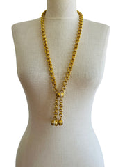 Heavy Gold Chain Tassel Necklace Belt