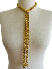 Heavy Gold Chain Tassel Necklace Belt