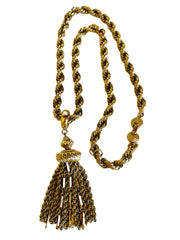 Gold Tassel Necklace