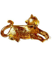 Enamel Tiger Brooch