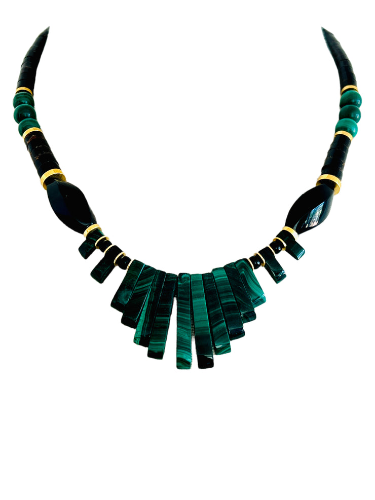 Malachite & Onyx Necklace