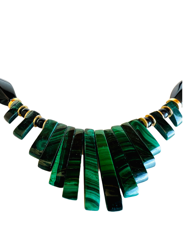 Malachite & Onyx Necklace