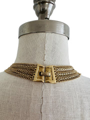 Multi Cable Chain Tiered Necklace