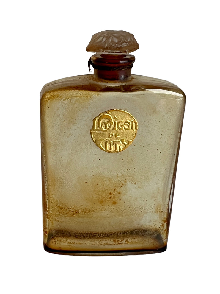 1920's Lalique Coty Voyage Perfume Set & Red Leather Case