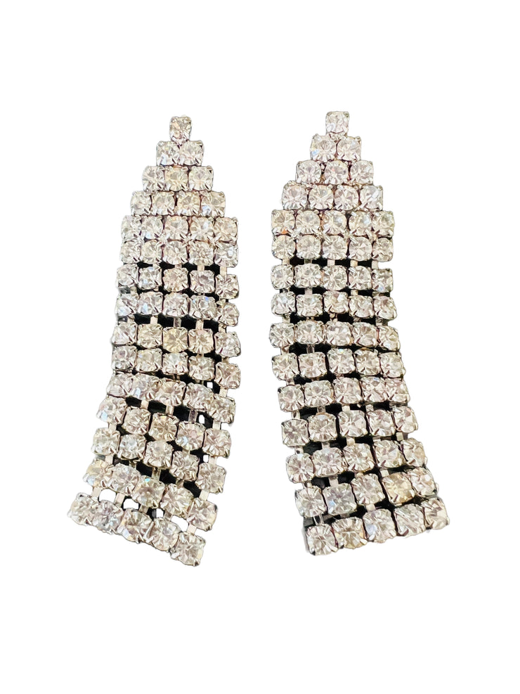 Long Rhinestone Earrings