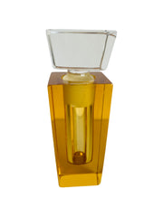 Amber Yellow Perfume Bottle