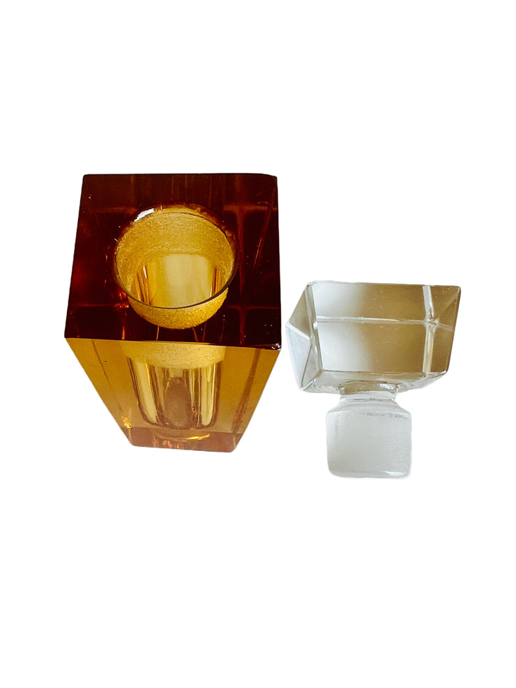 Amber Yellow Perfume Bottle