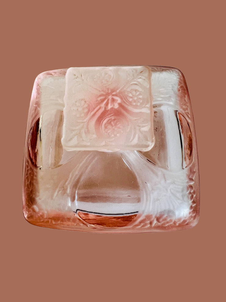 Art Nouveau Style Pink Perfume Bottle