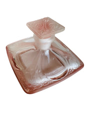 Art Nouveau Style Pink Perfume Bottle
