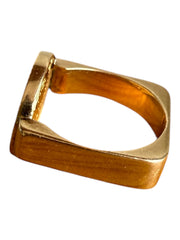 22k/14k Gold Peso Coin Modernist Ring