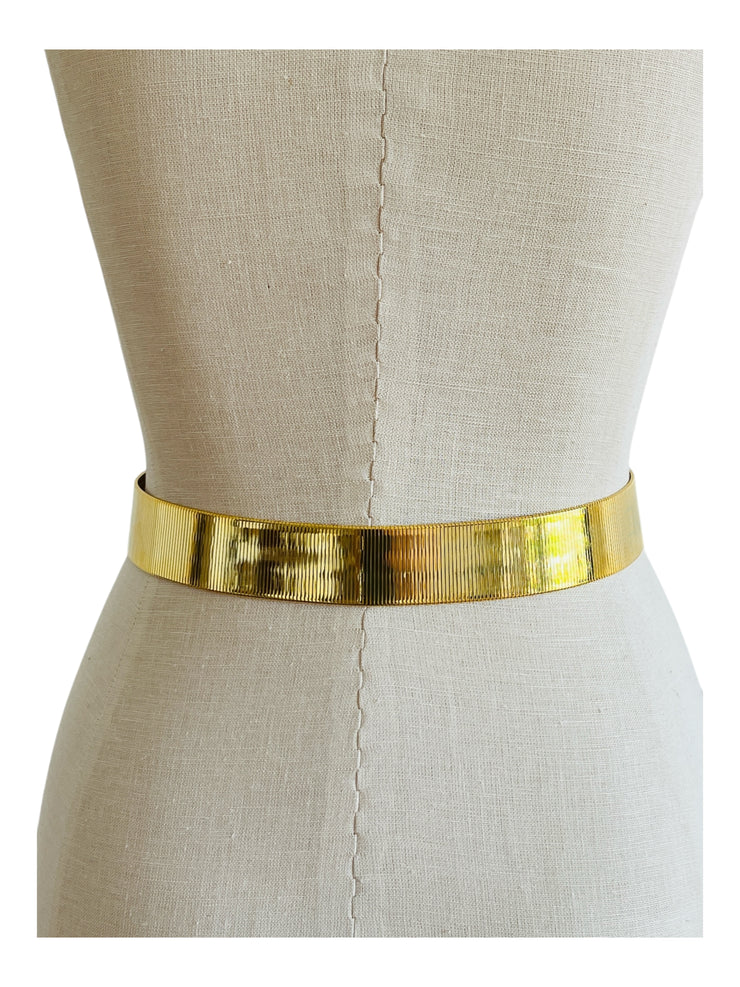 Gold Metal Modenist Mesh Belt