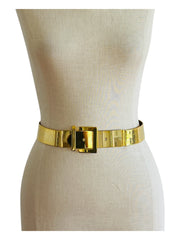 Gold Metal Modenist Mesh Belt