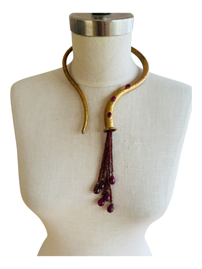Turkish Ruby Torque Necklace