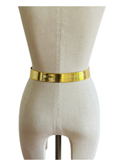 Gold Metal Modenist Mesh Belt