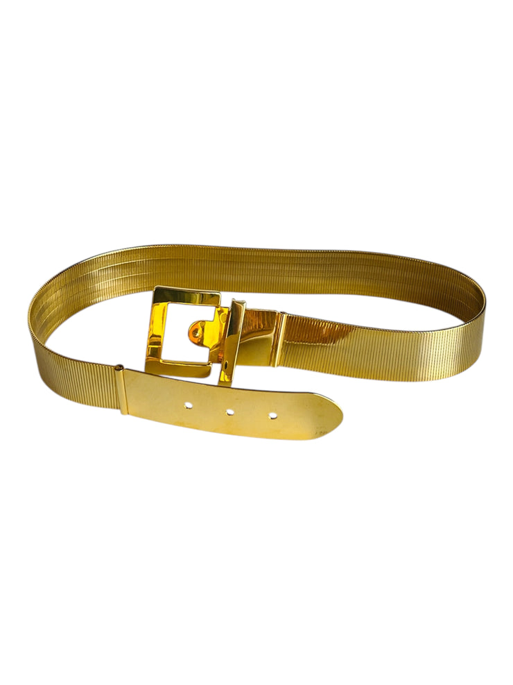Gold Metal Modenist Mesh Belt