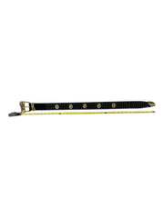 Statement Black Gold Leather Belt