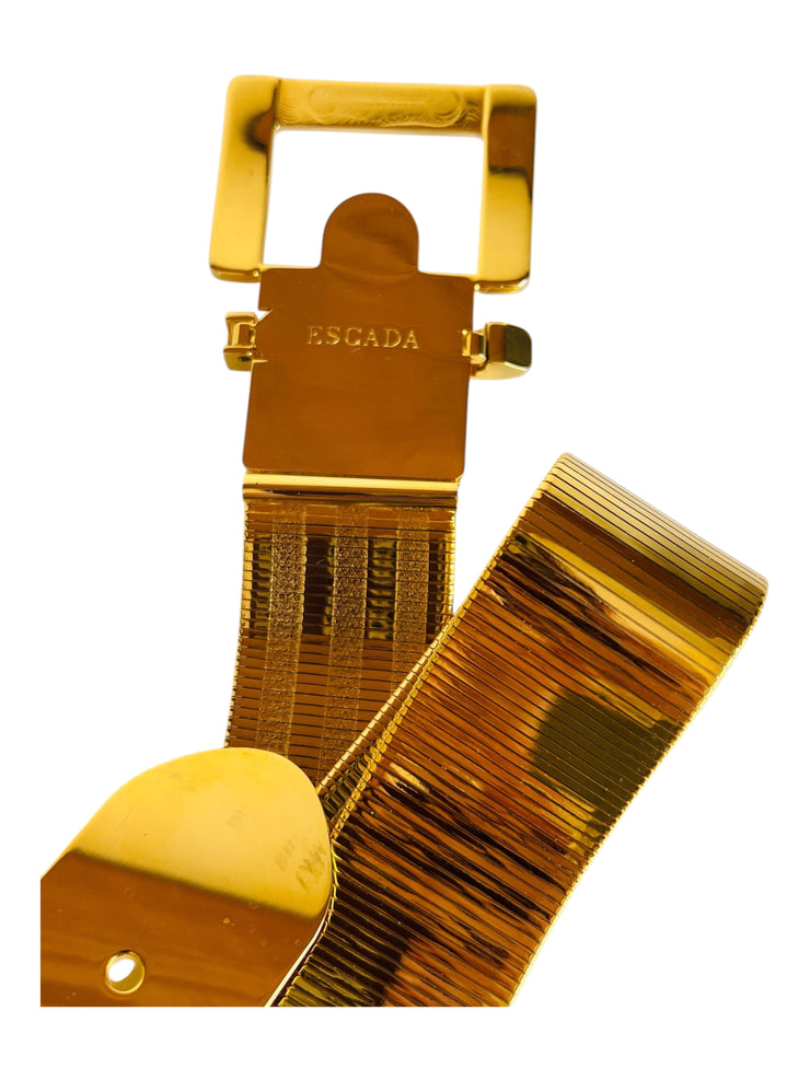 Gold Metal Modenist Mesh Belt