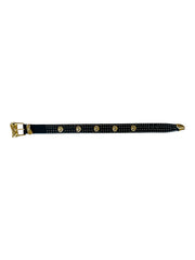 Statement Black Gold Leather Belt