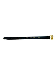 Statement Black Gold Leather Belt
