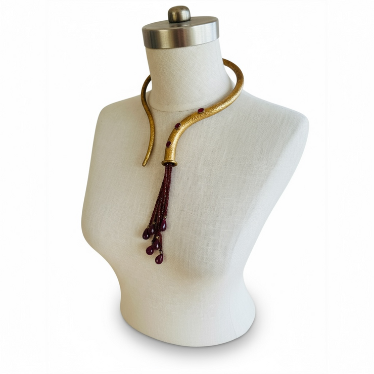 Turkish Ruby Torque Necklace