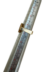 22k/14k Gold Peso Coin Modernist Ring