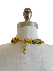 Heavy Multi Chain Choker Necklace