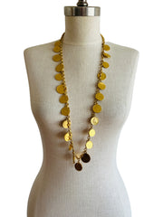 International Coin Charm Dangle Chain Necklace