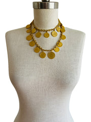 International Coin Charm Dangle Chain Necklace