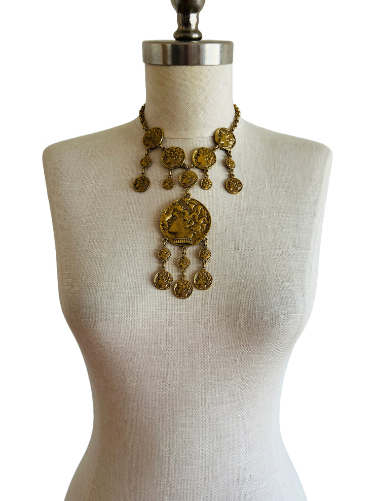 Greco Roman Style Coin Necklace