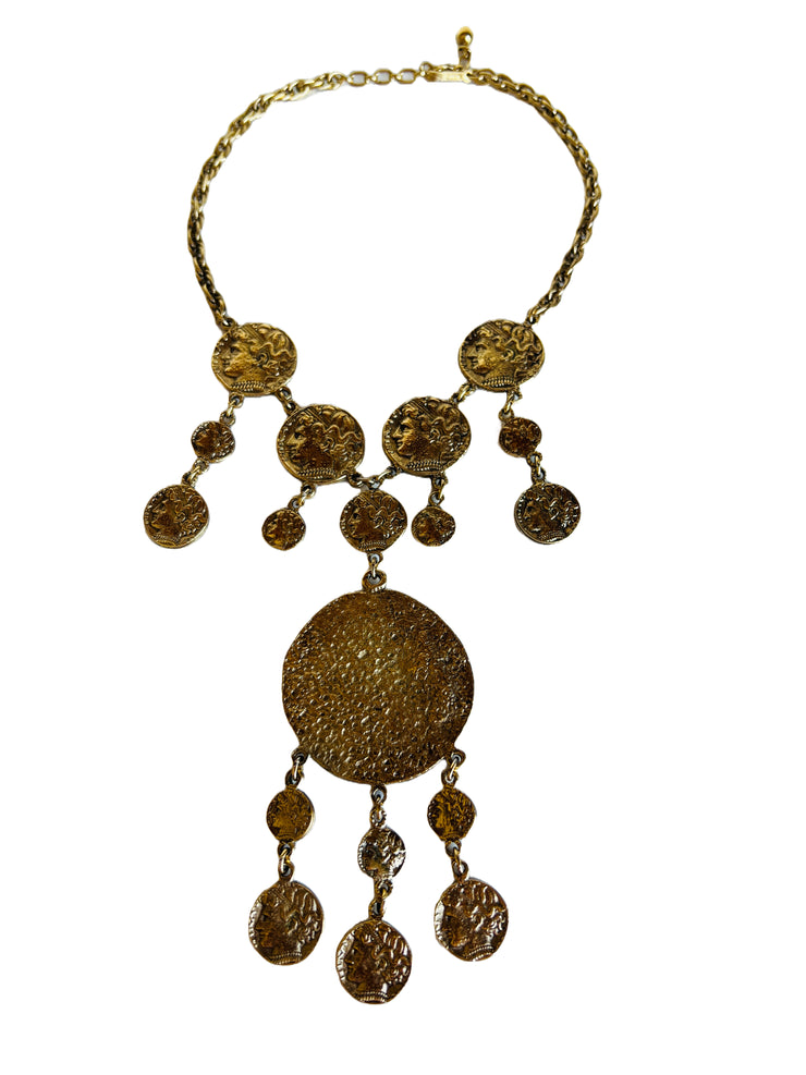 Greco Roman Style Coin Necklace
