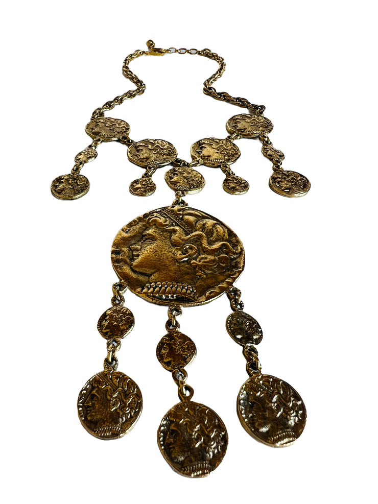 Greco Roman Style Coin Necklace