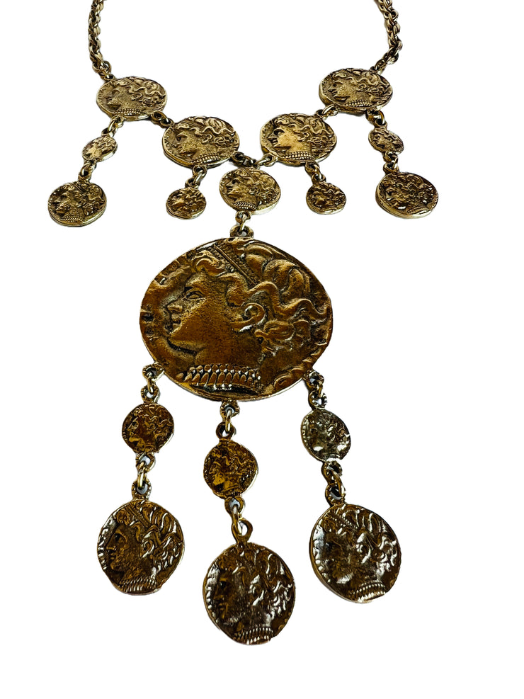 Greco Roman Style Coin Necklace