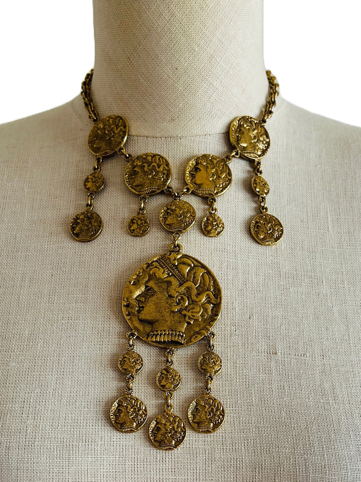 Greco Roman Style Coin Necklace