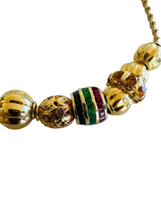14k & 18k Moon Gemstone Charm Necklace